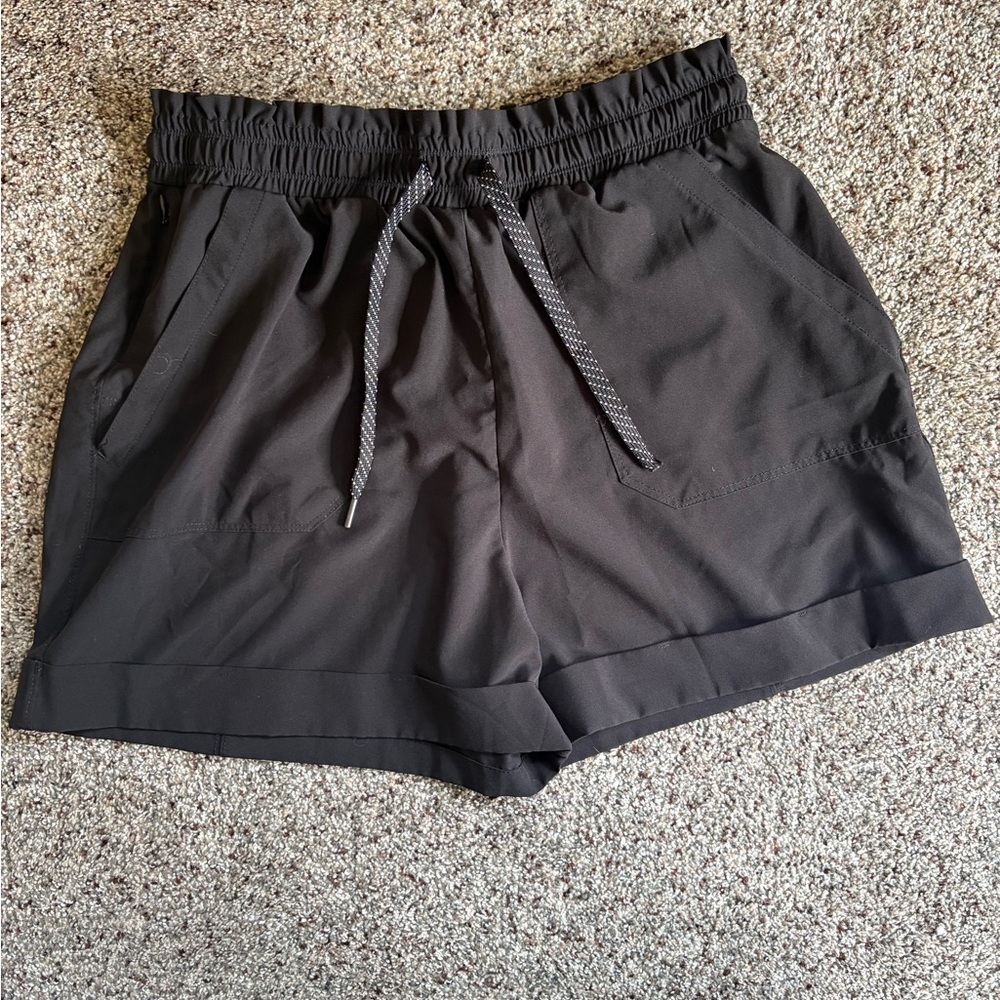 Black Women's Shorts with pockets.